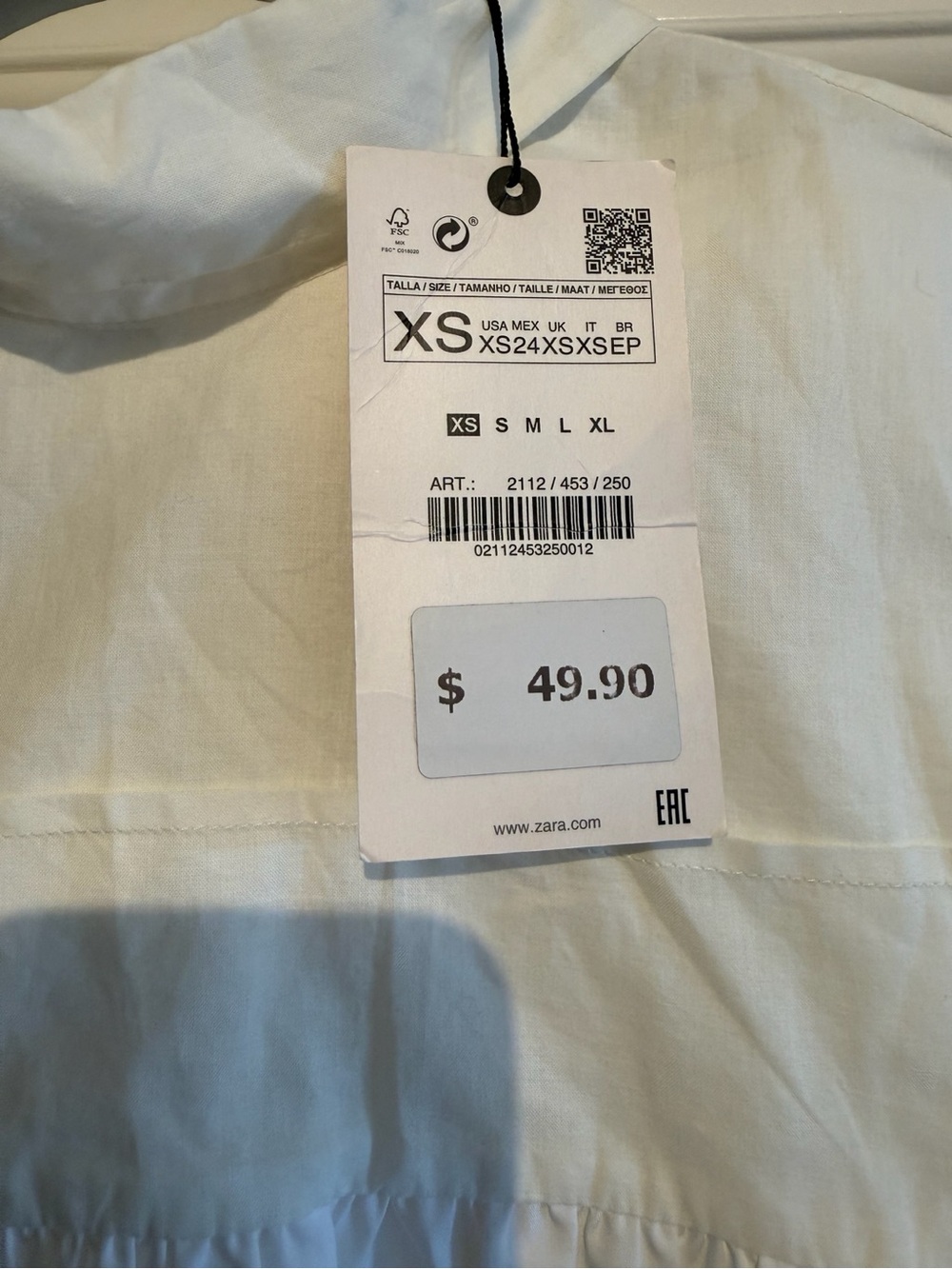 Zara Cream Sleeveless Bow Tie Blouse - Picture 5 of 5